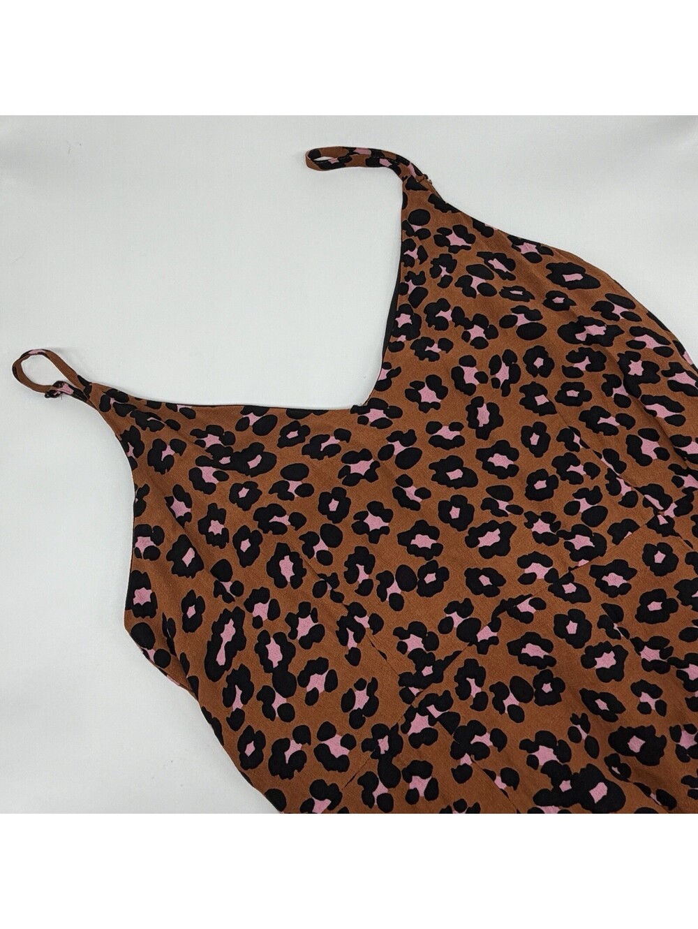 Sanctuary Save the Date Cheetah Print Flirty Slip Dress S